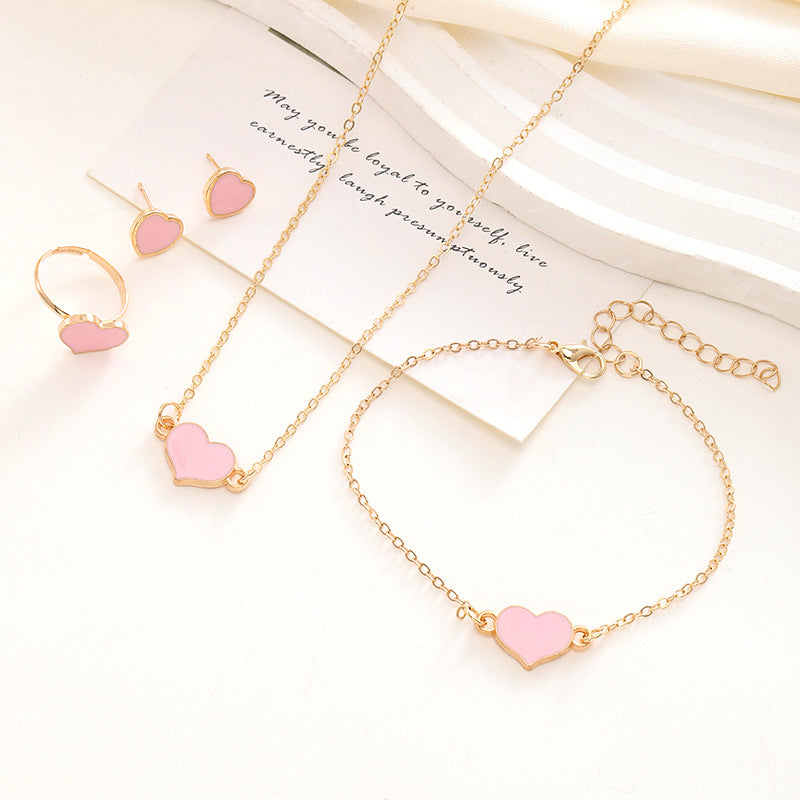 Heart Jewelry Set for her