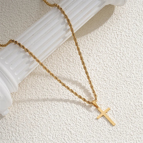 Cross Pendant Necklace for Men-Women
