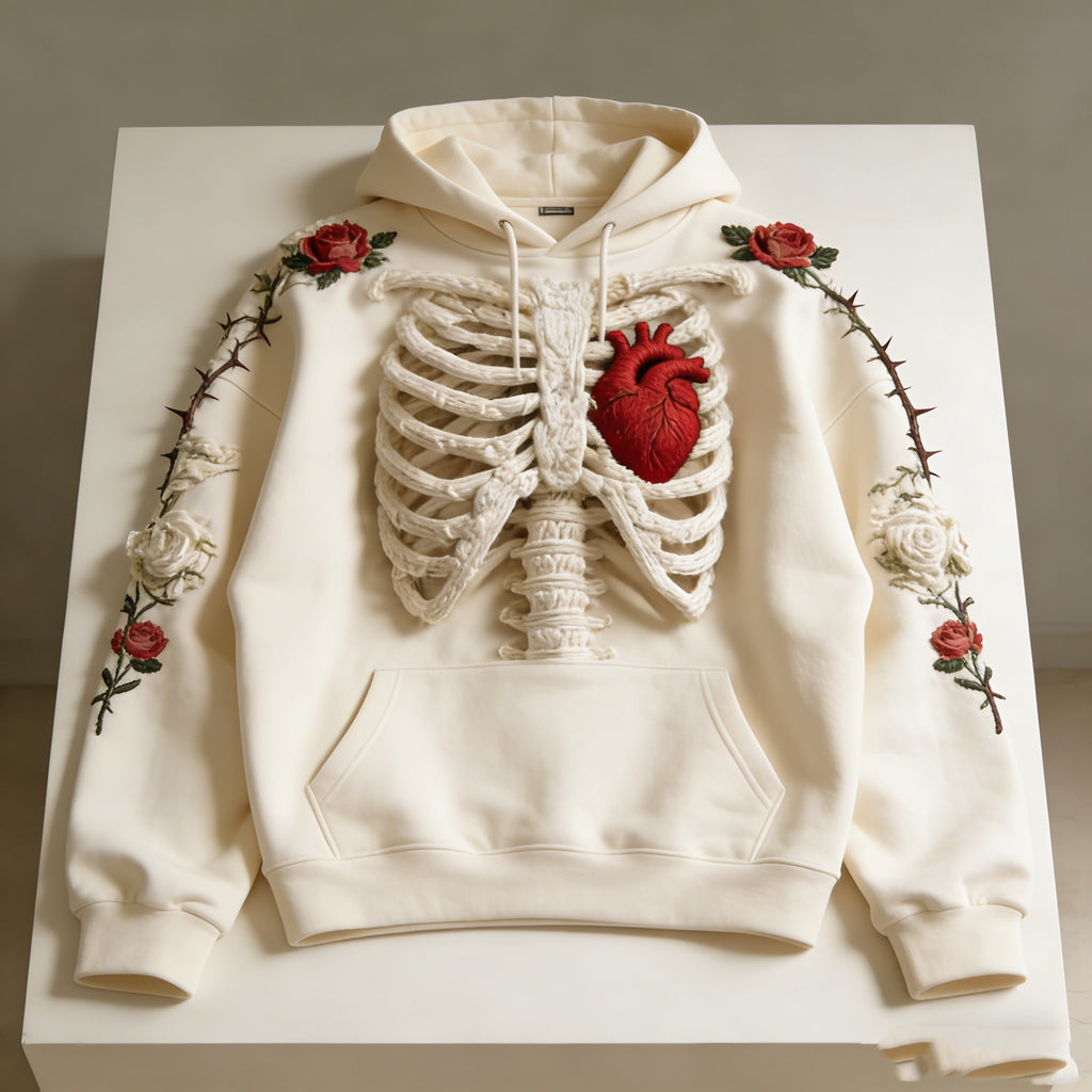 Heart Designed Hoodie